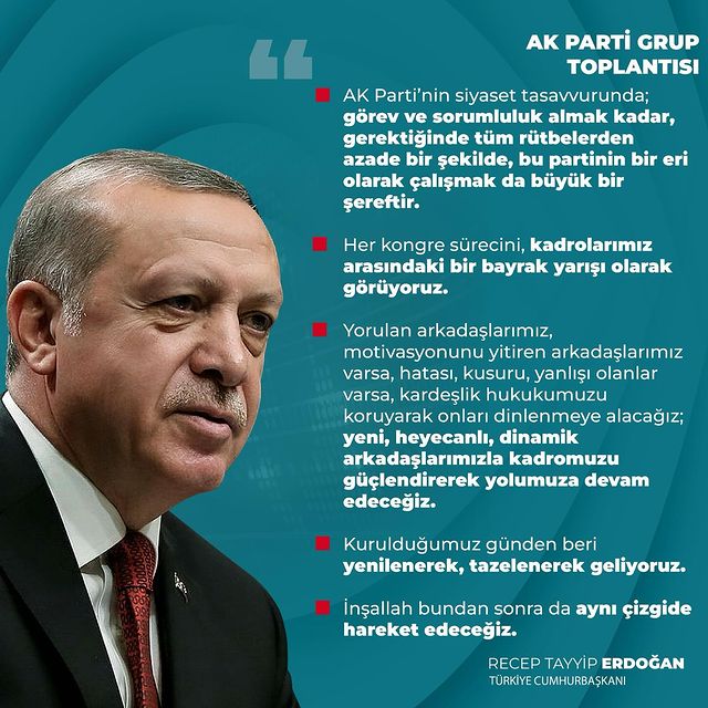 Recep Tayyip Erdoğan'dan AK Parti Grup Toplantısı'nda Önemli Açıklamalar
