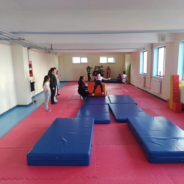 Ağrı'da Eleşkirt Gençlik ve Spor İl Müdürlüğü'nde Cimnastik Eğitimleri Devam Ediyor