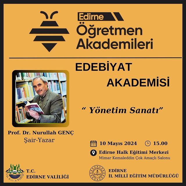 Edirne'deki Öğretmenlere Edebiyat Etkinliği