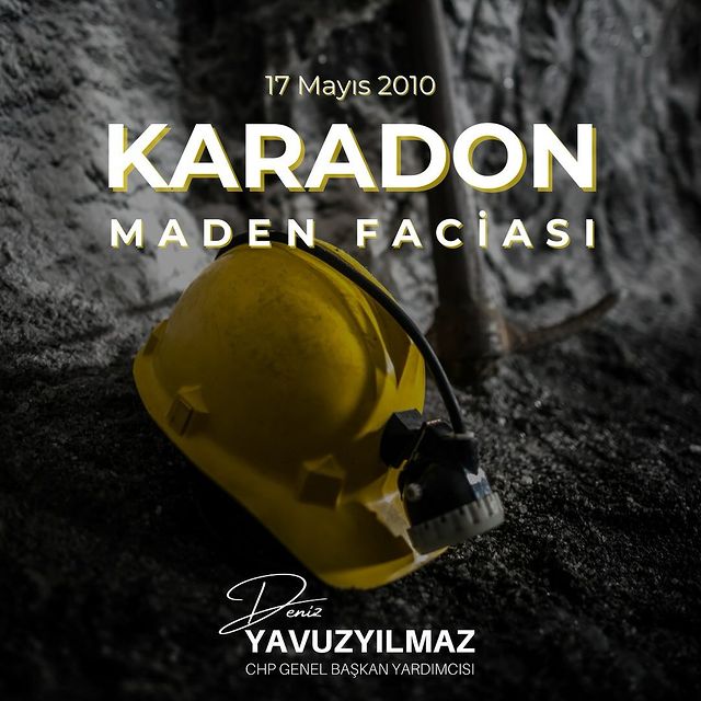 CHP Milletvekili Deniz Yavuzyılmaz, Karadon Müessesesi'nde meydana gelen maden faciasındaki madencileri anıyor