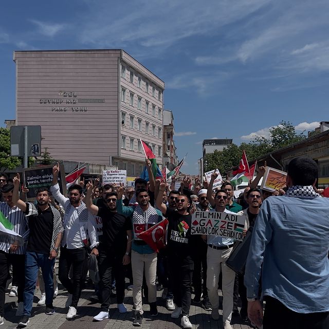 Kırklareli'nde Sivil Toplum Kuruluşlarından Filistin Yürüyüşü