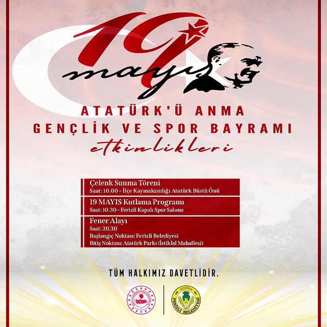 19 Mayıs Atatürk'ü Anma, Gençlik ve Spor Bayramı Etkinlikleri