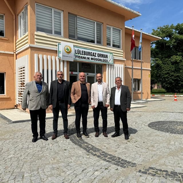 Kırklareli Müsiad Başkanı Soner Deniz ve Yönetim Kurulu Üyeleri İlçe Orman ve Fidanlık Müdürü Nebi Yaşar'ı Ziyaret Etti