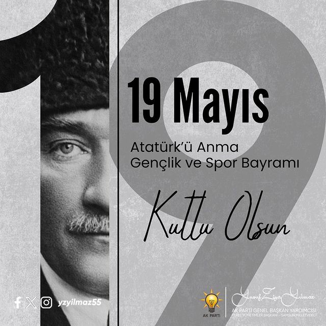 AK Parti Samsun Milletvekili Yusuf Ziya Yılmaz'dan 19 Mayıs Mesajı
