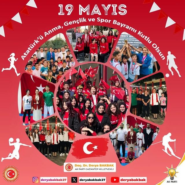 Gaziantep Milletvekili Derya Bakbak 19 Mayıs'ta Gençleri Kutladı