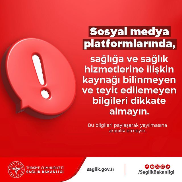 Antalya İl Sağlık Müdürlüğü, Vatandaşları Sosyal Medya Sağlık Bilgileri Konusunda Uyardı