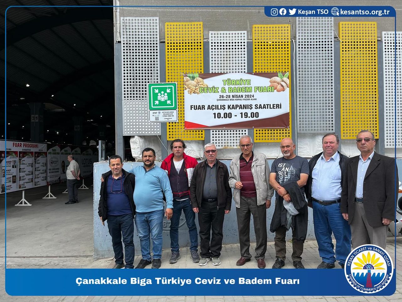 Keşanlı İş İnsanları Türkiye Ceviz ve Badem Fuarı'na Katıldı