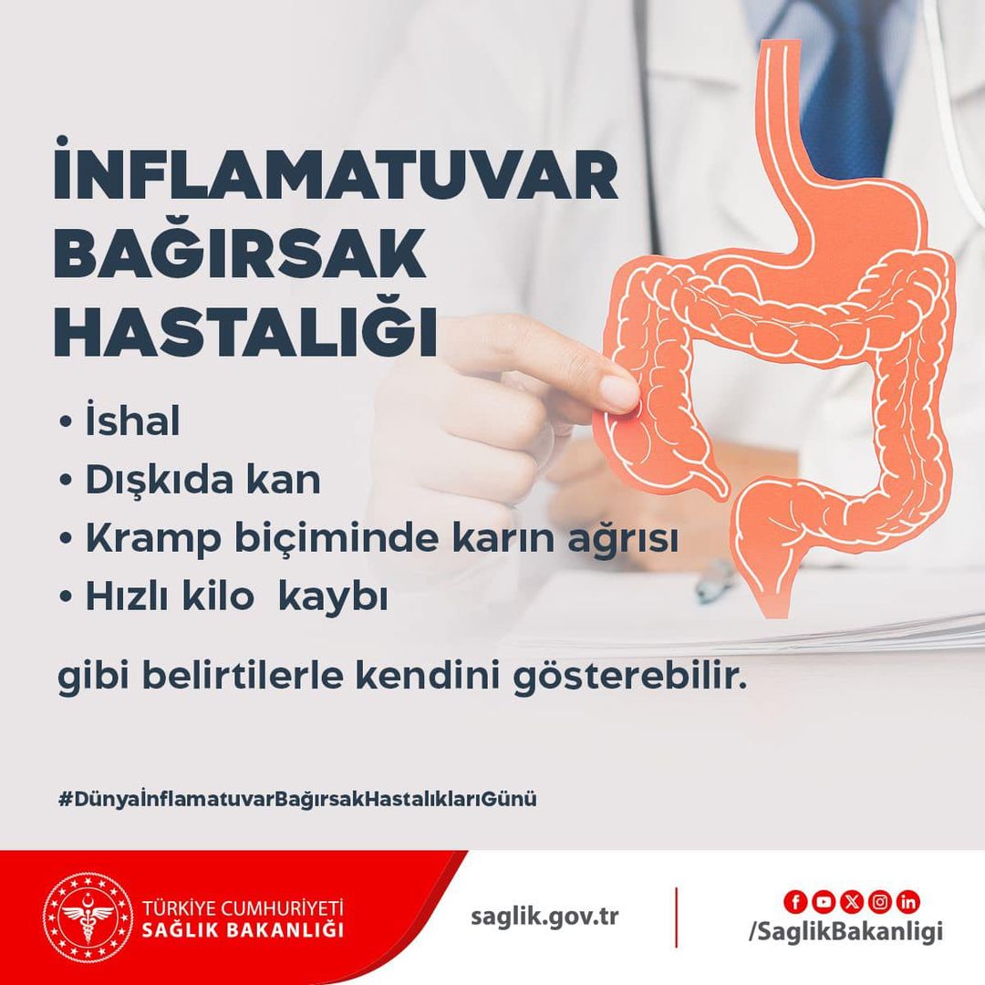Erzurum İl Sağlık Müdürlüğü Vatandaşları İnflamatuvar Bağırsak Hastalıkları Konusunda Uyardı