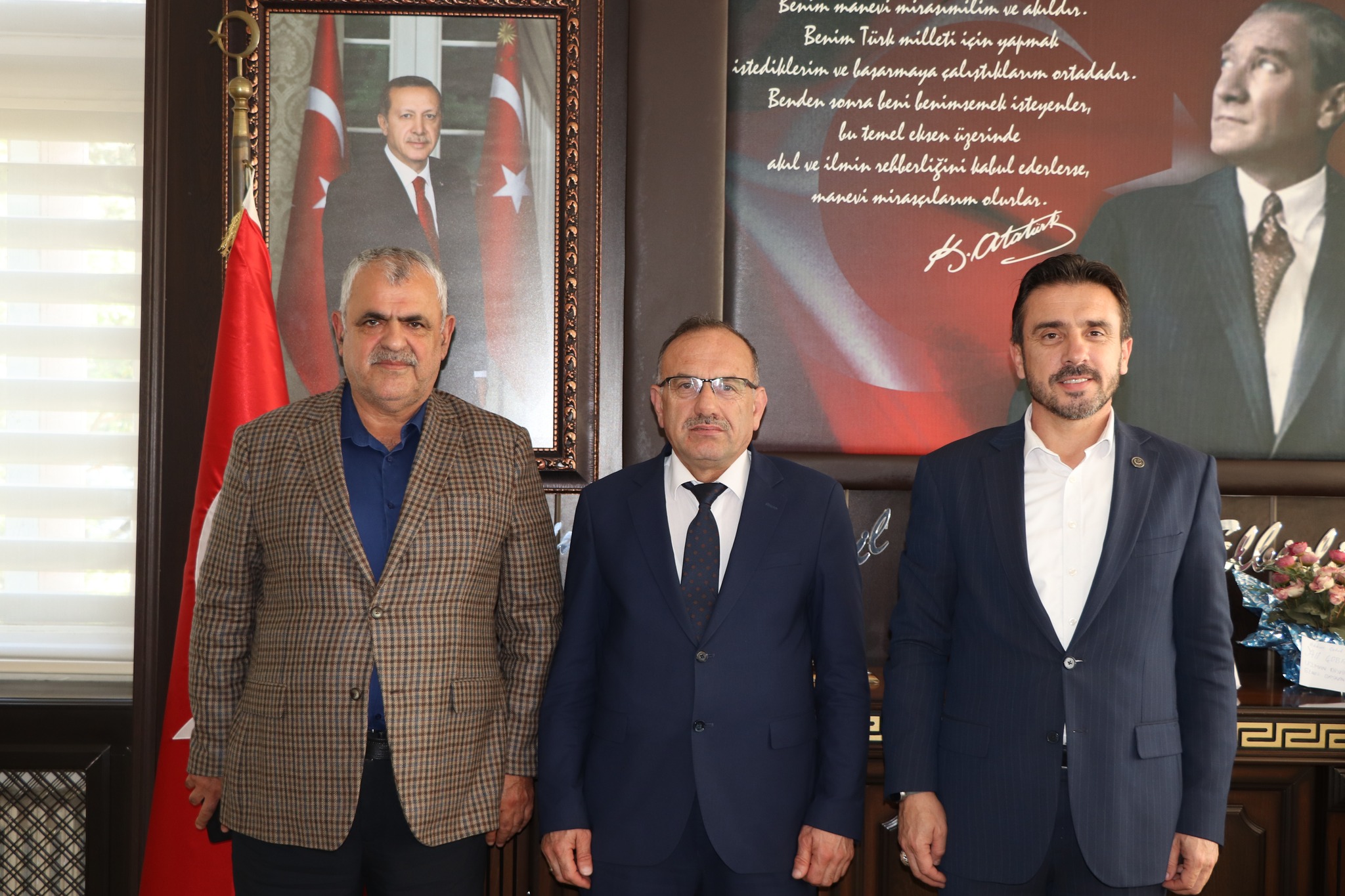 Yeniden Refah Partisi Temsilcileri Ayvacık Belediye Başkanını Ziyaret Etti