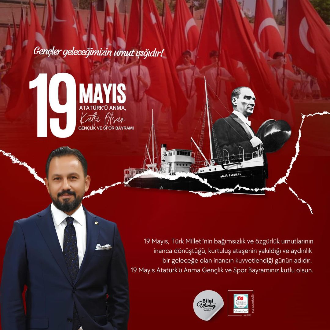 Sarıçam Belediyesi, 19 Mayıs Atatürk'ü Anma, Gençlik ve Spor Bayramı'nı Kutladı