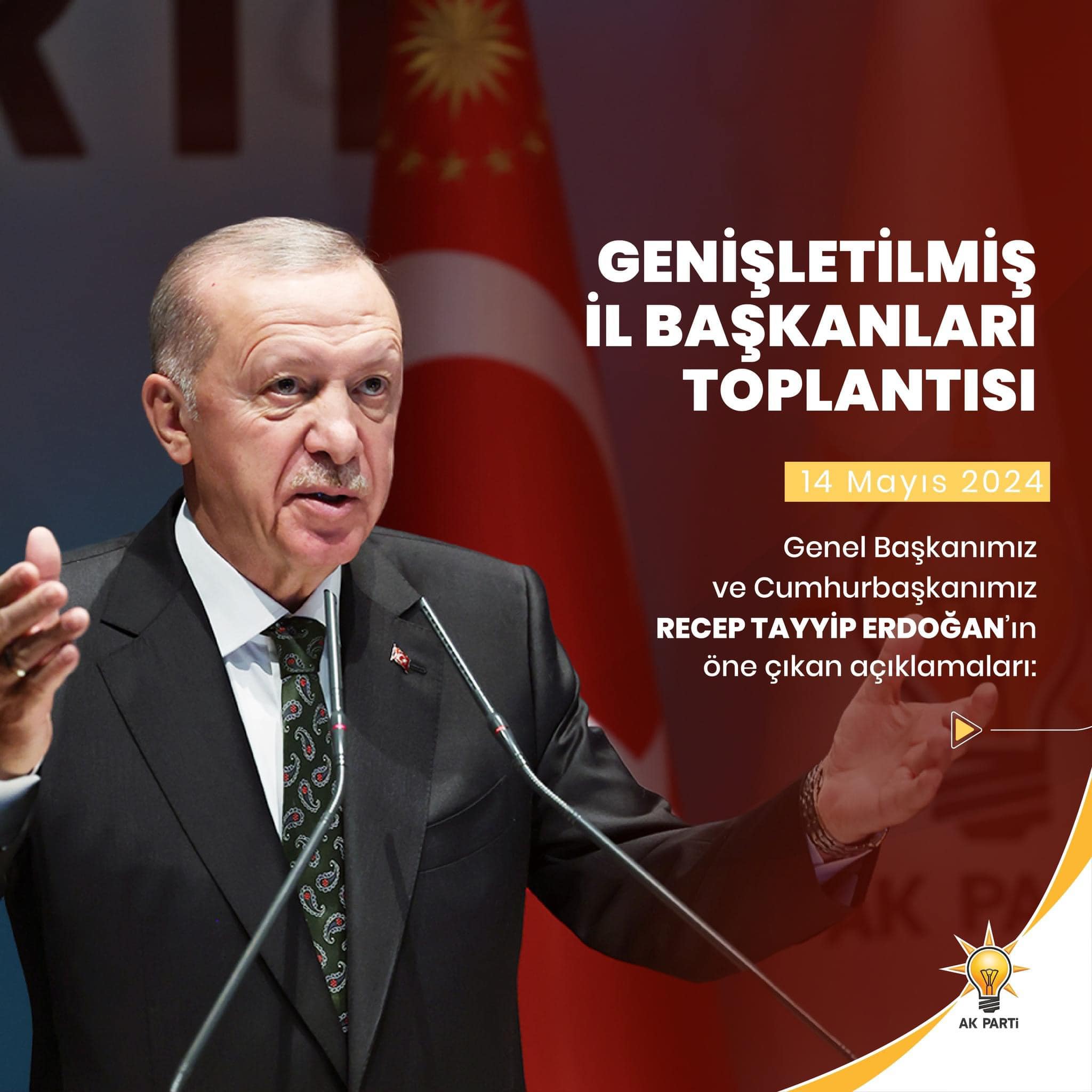 AK Parti Genişletilmiş İl Başkanları Toplantısında Cumhurbaşkanı Erdoğan'ın Açıklamaları