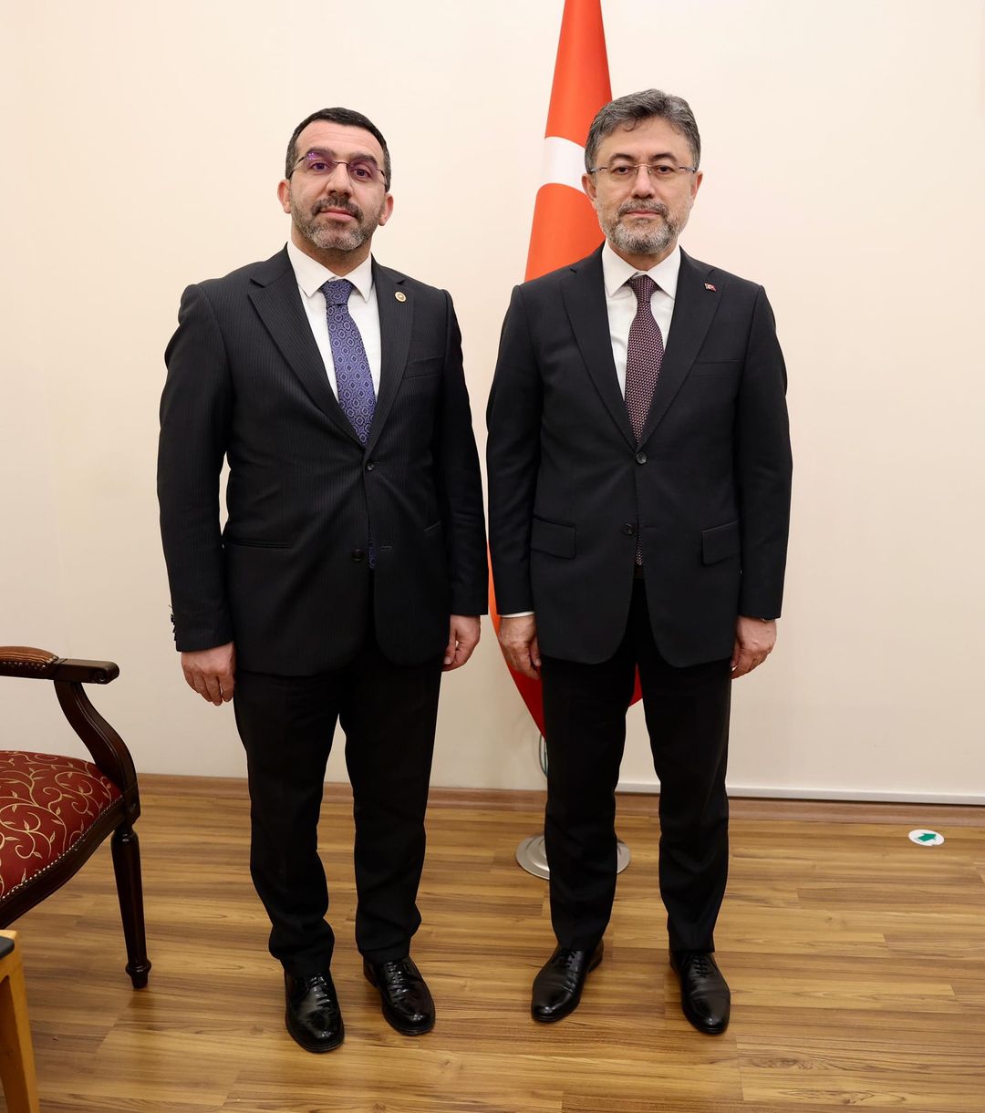 AK Parti Kars Milletvekili Adem Çalkın, Tarım ve Orman Bakanı İbrahim Yumaklı'yı ziyaret etti