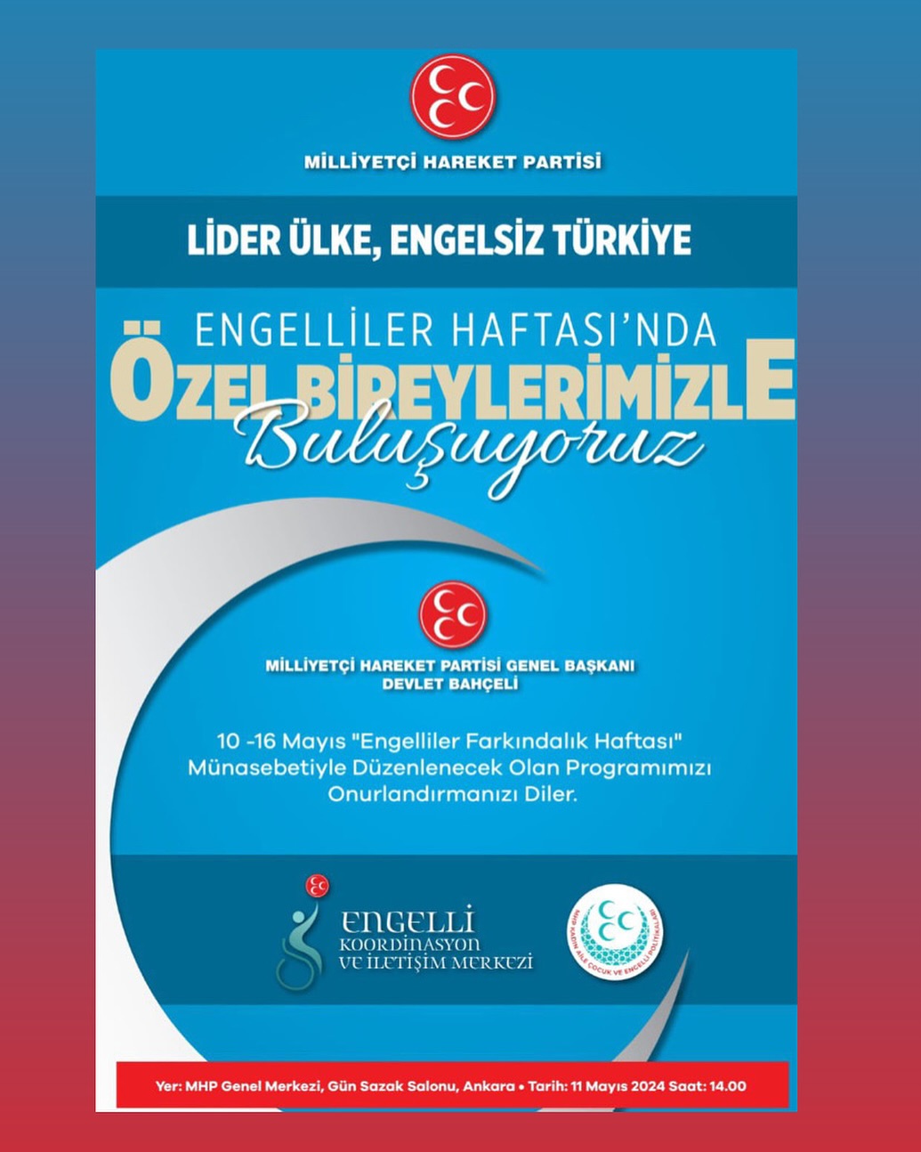 Türkiye'nin Öncü Lideri, Engelsiz Türkiye İçin Program Düzenliyor