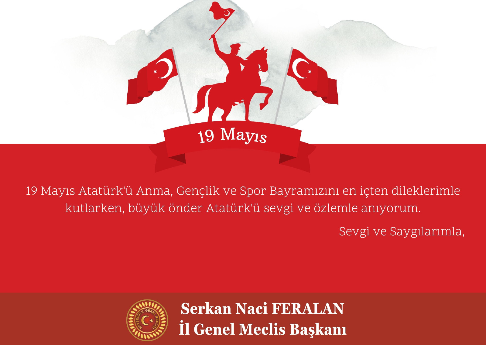 Nevşehir İl Özel İdaresi Genel Sekreteri'nden 19 Mayıs Mesajı