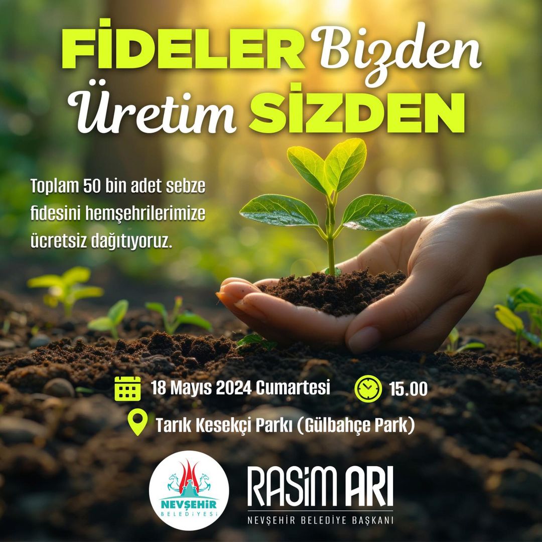 Nevşehir Belediyesi, Ücretsiz Fide Dağıtımı Yapıyor