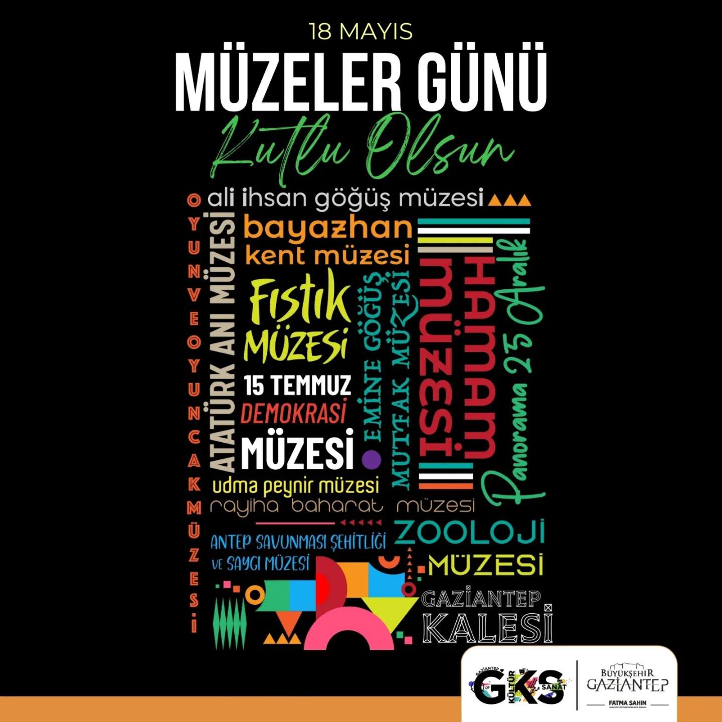 Gaziantep Büyükşehir Belediyesi Müzeler Günü Etkinlikleri
