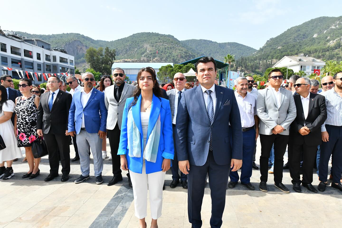 Fethiye Belediyesi Başkan Vekili Tuğçe Doğu Çelenk Sunma Törenlerine Katıldı