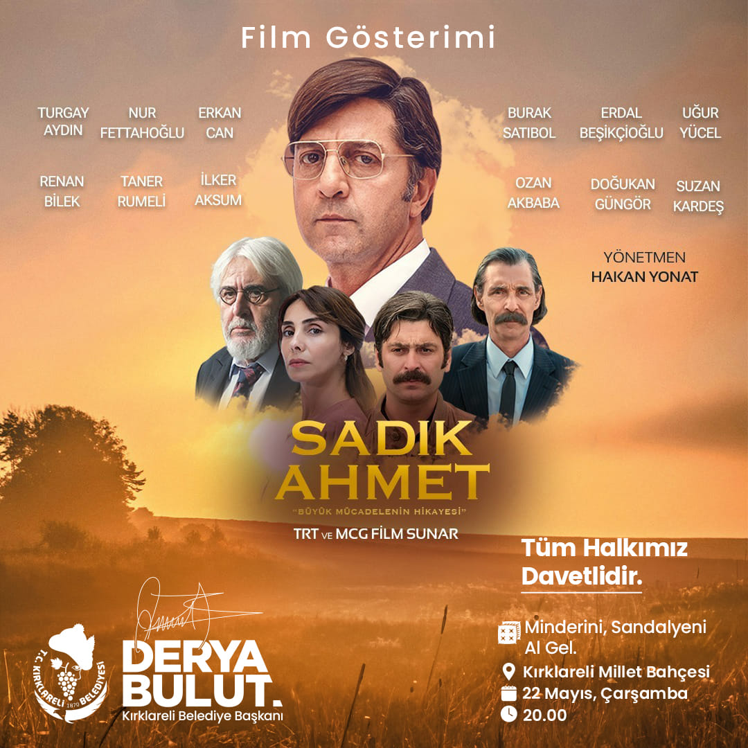 Sadık Ahmet'in Mücadelesi Kırklareli'de Sinemaseverlerle Buluşuyor