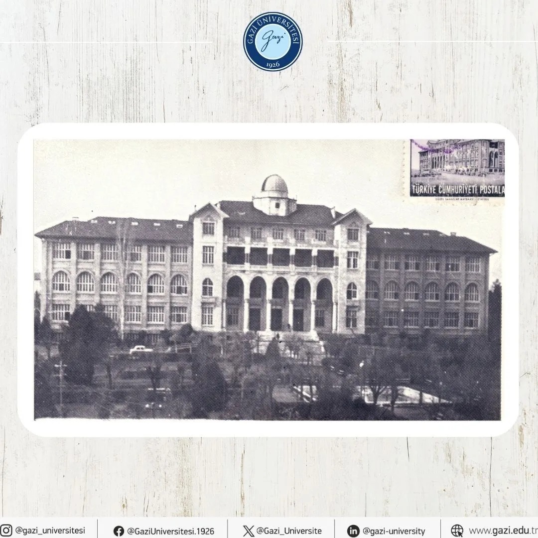 Gazi Üniversitesi'nin Rektörlük Binası Posta Pullarında Yer Almıştır